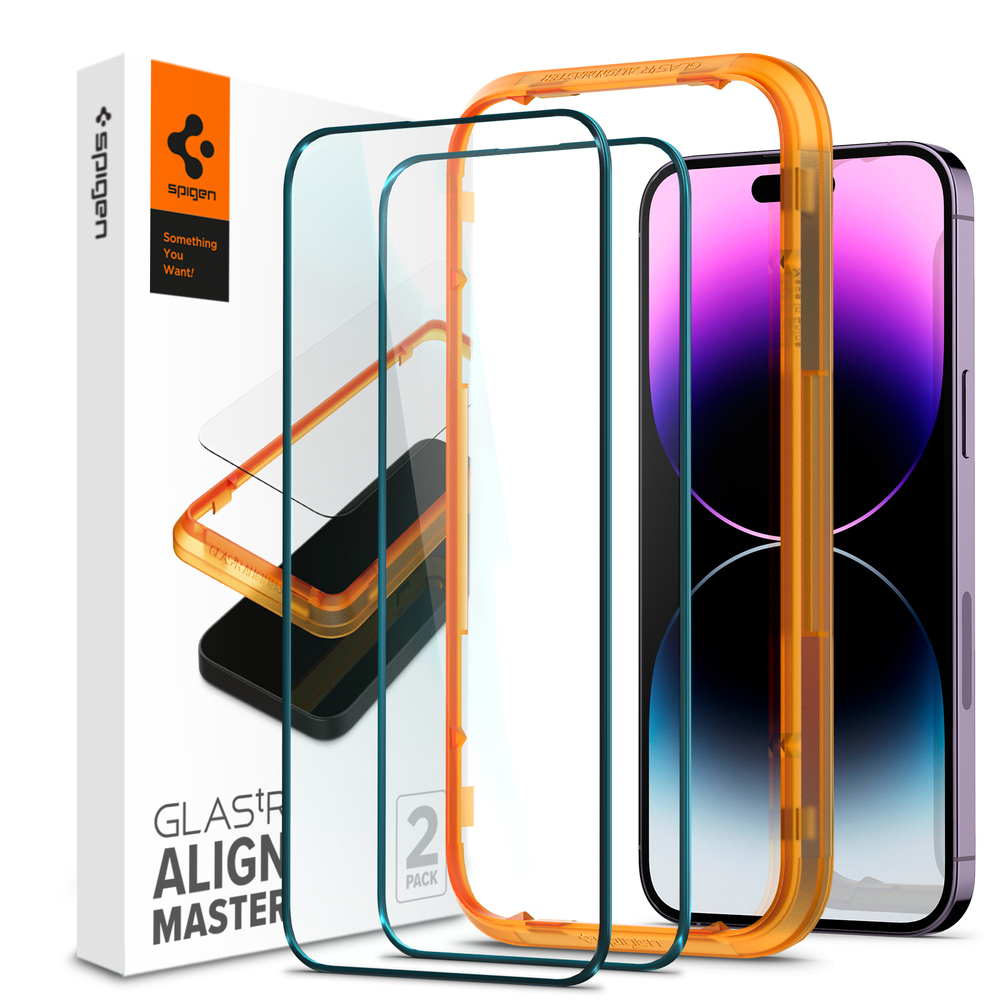 iPhone 14 Pro Max Glass Screen Protector AlignMaster GLAS.tR Full Cover 2PCS