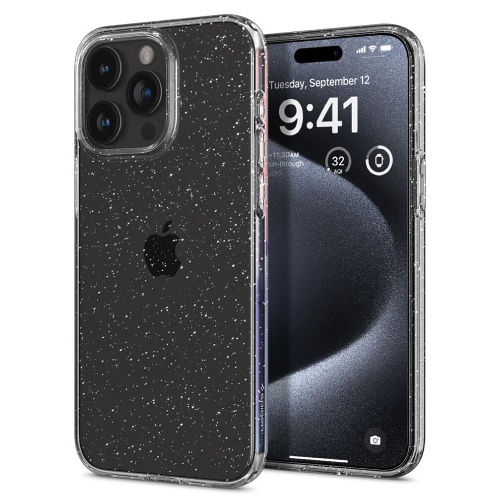 iPhone 15 Pro Case Liquid Crystal Glitter