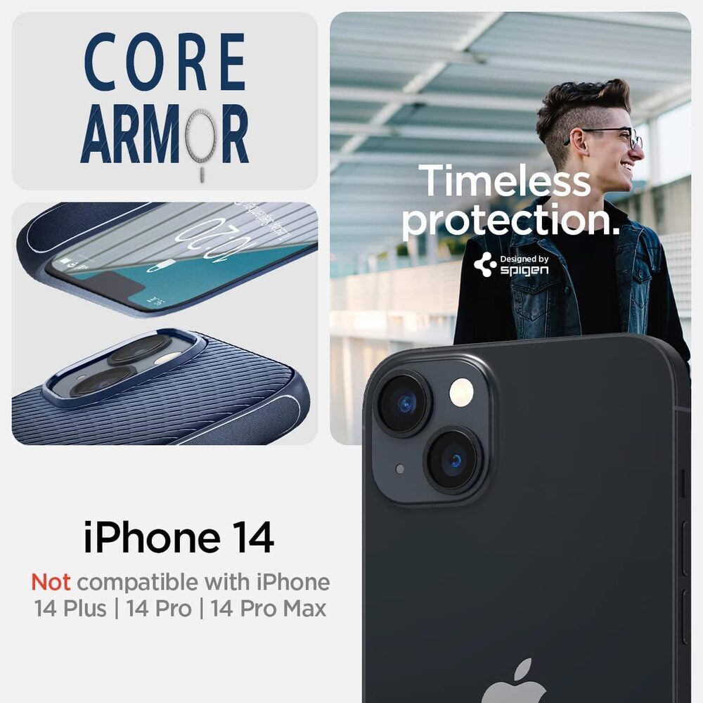 Spigen Core Armor MagFit Case for Apple iPhone 14 Pro Max Black