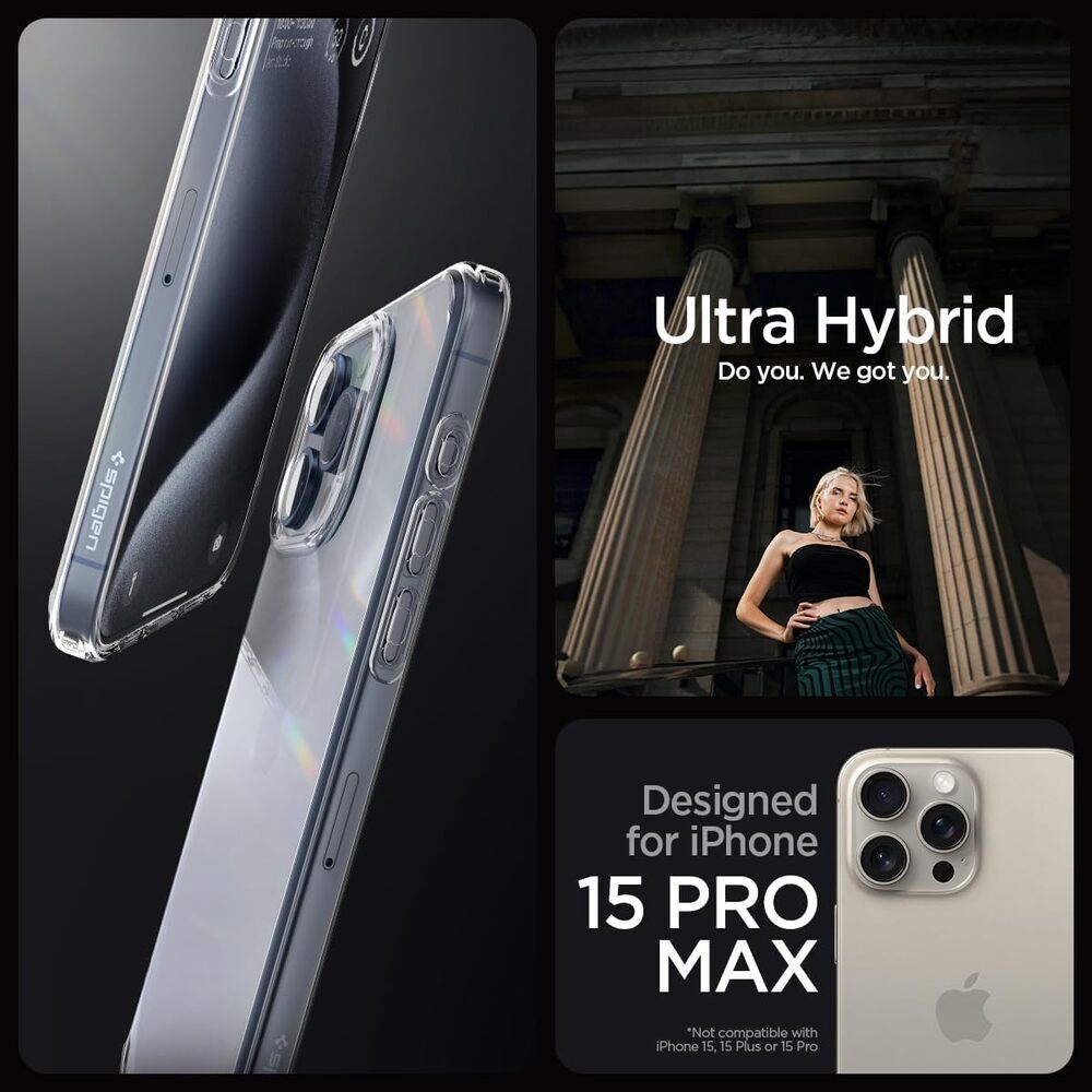SPIGEN Ultra Hybrid Crystal Case for iPhone 15 Pro Max