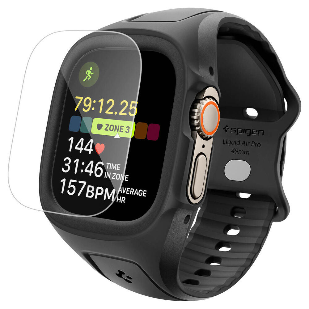 Liquid Air Pro Watchband with Screen Protector for Apple Watch Ultra 3 / 2 / 1 49mm