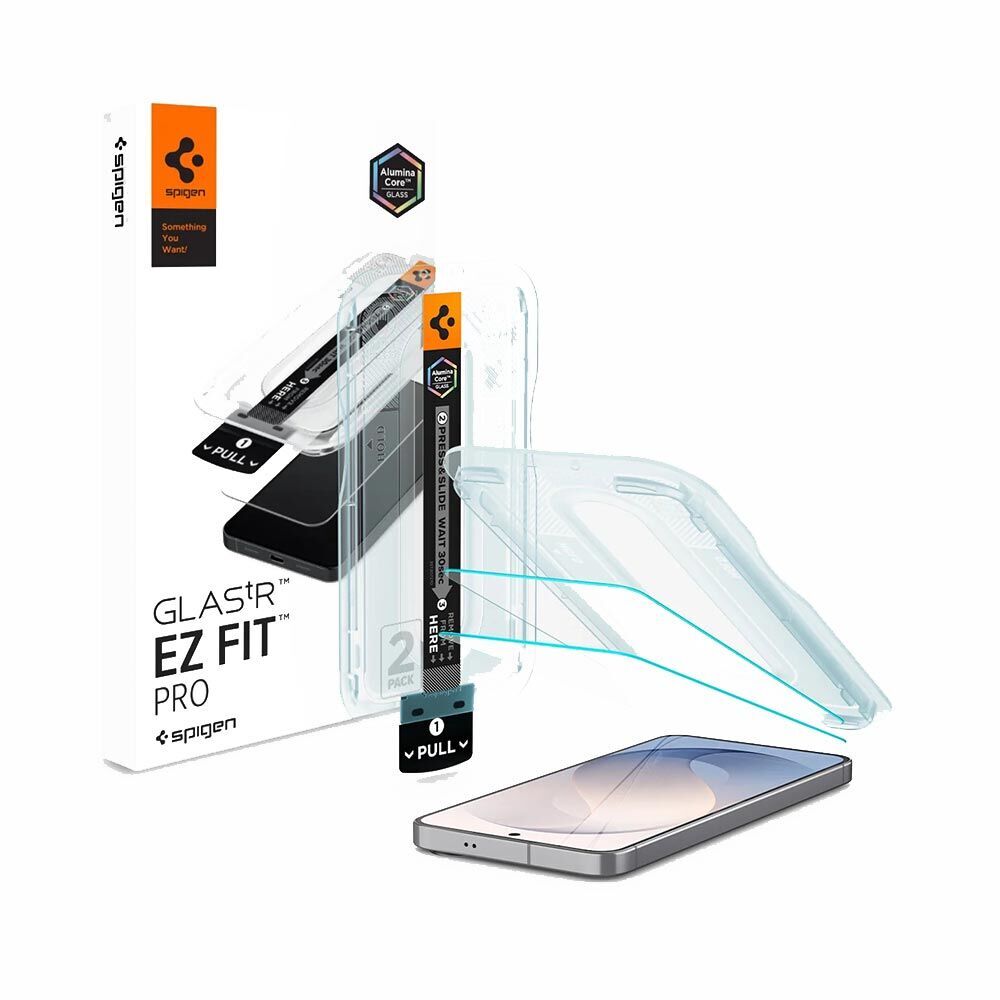 SPIGEN GLAS.tR EZ Fit Pro 2PCS Glass for Galaxy S26 FE Screen Protector