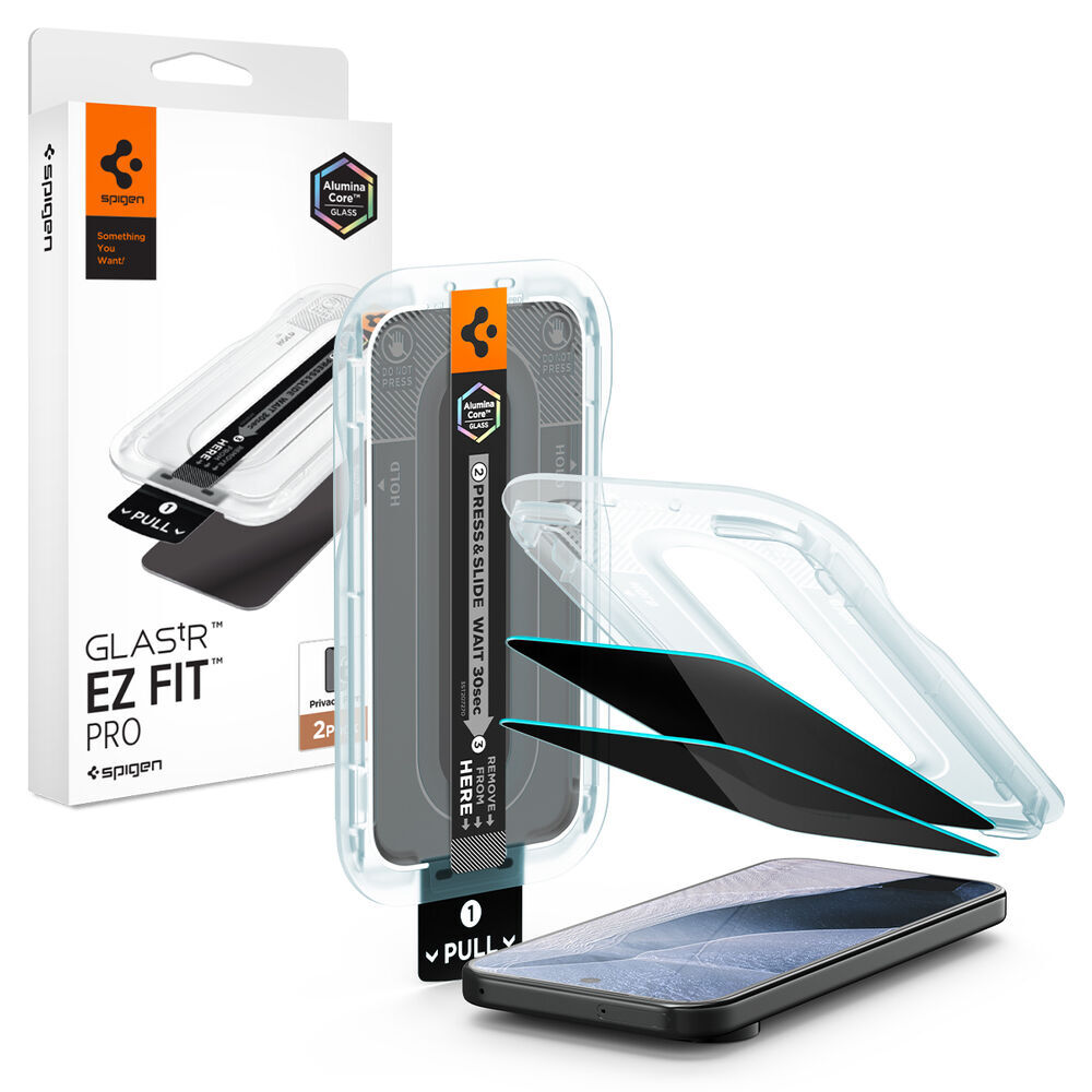GLAS.tR EZ Fit Pro Privacy 2PCS for Pixel 11 Pro / 10 Pro / 9 Pro / 9 Glass Screen Protector