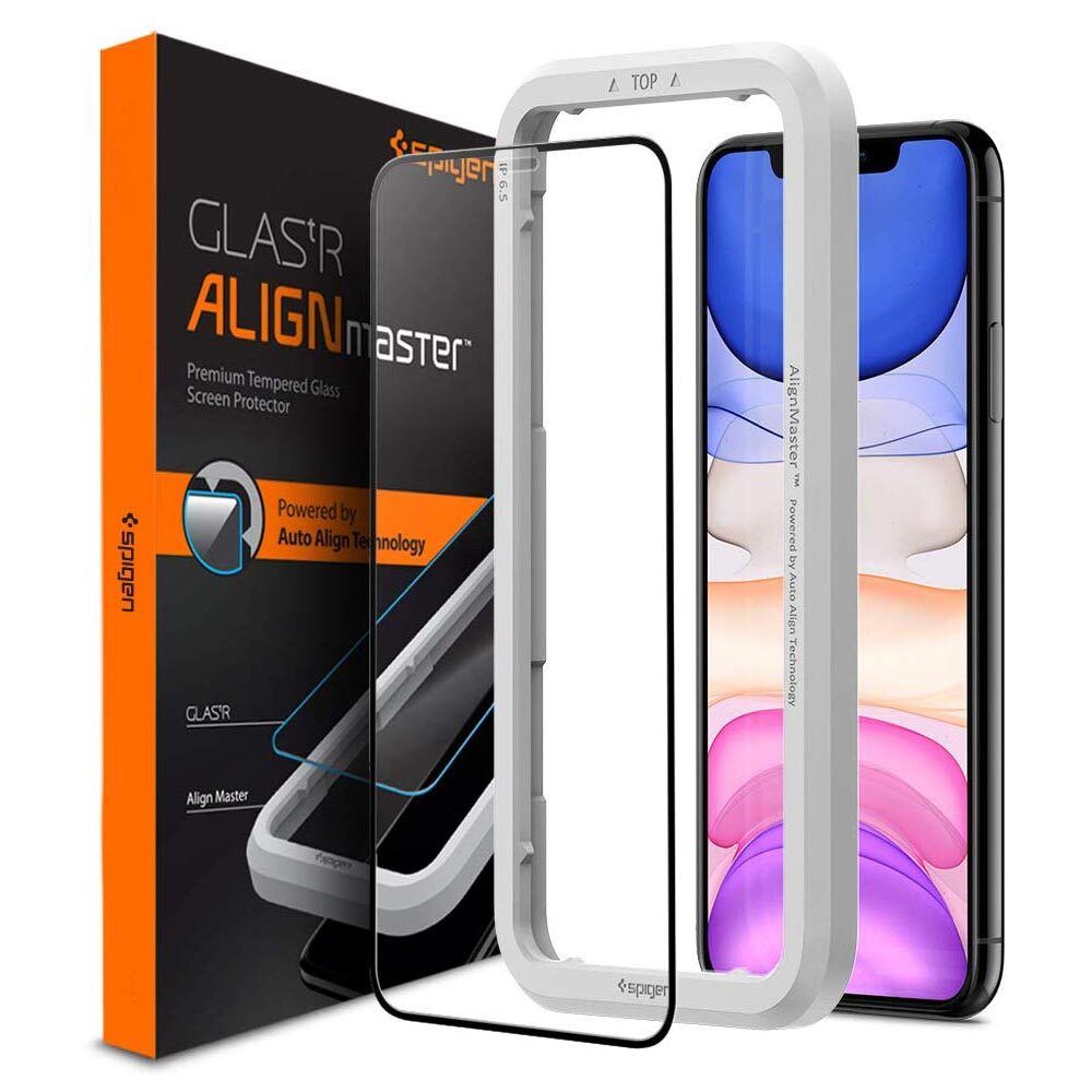 iPhone 11 Glass Screen Protector GLAS.tR Slim Full Cover AlignMaster 1PC