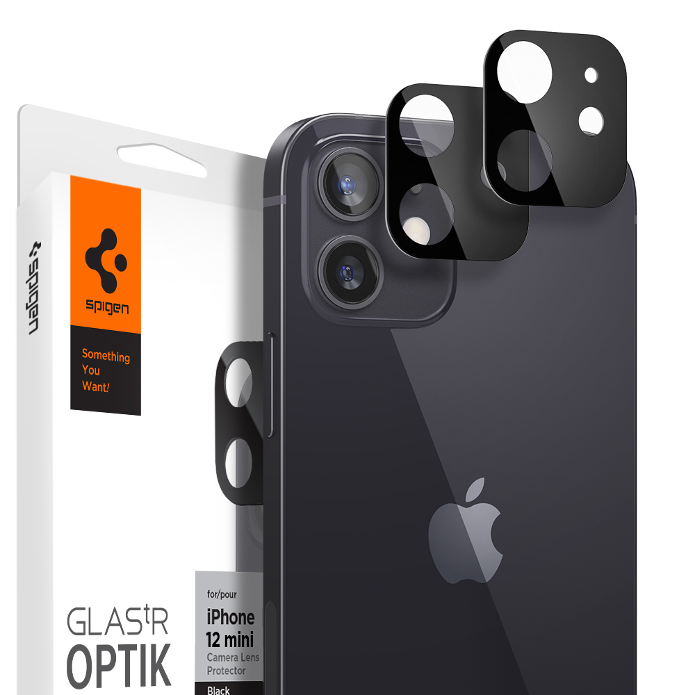 iPhone 12 mini (5.4-inch) Camera Lens Protector Optik GLAS.tR Slim 2PCS
