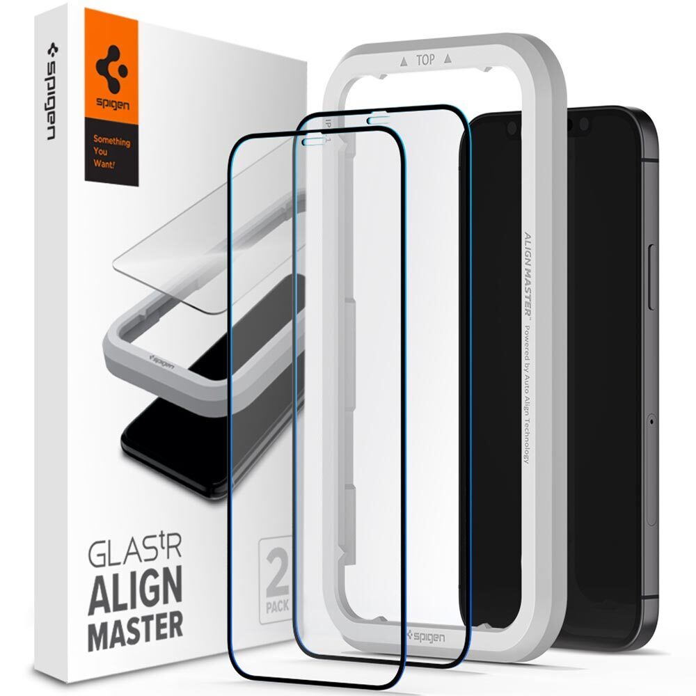iPhone 12 / 12 Pro (6.1-inch) Glass Screen Protector AlignMaster GLAS.tR Full Cover 2PCS