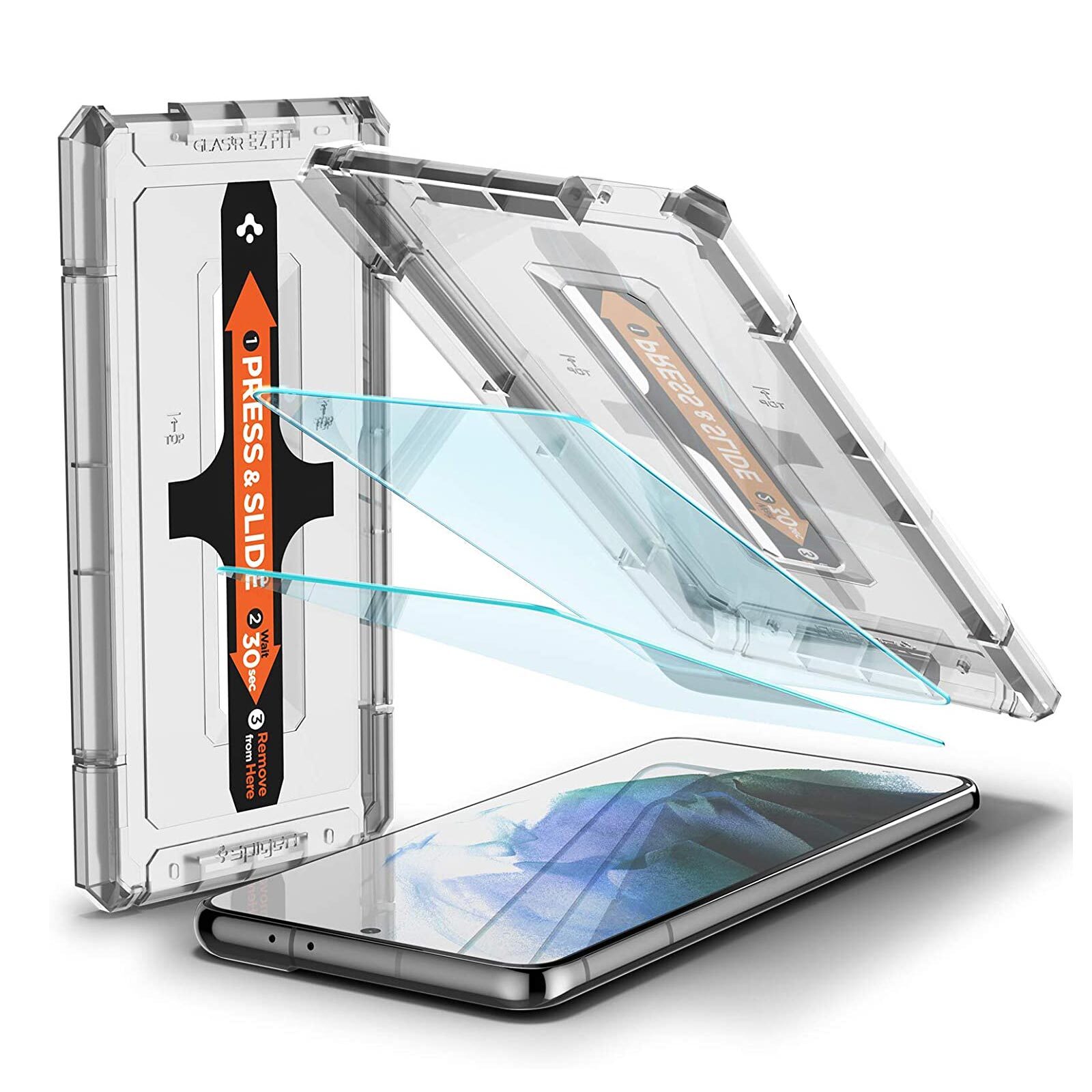 Galaxy S21 Glass Screen Protector EZ Fit GLAS.tR Slim 2PCS