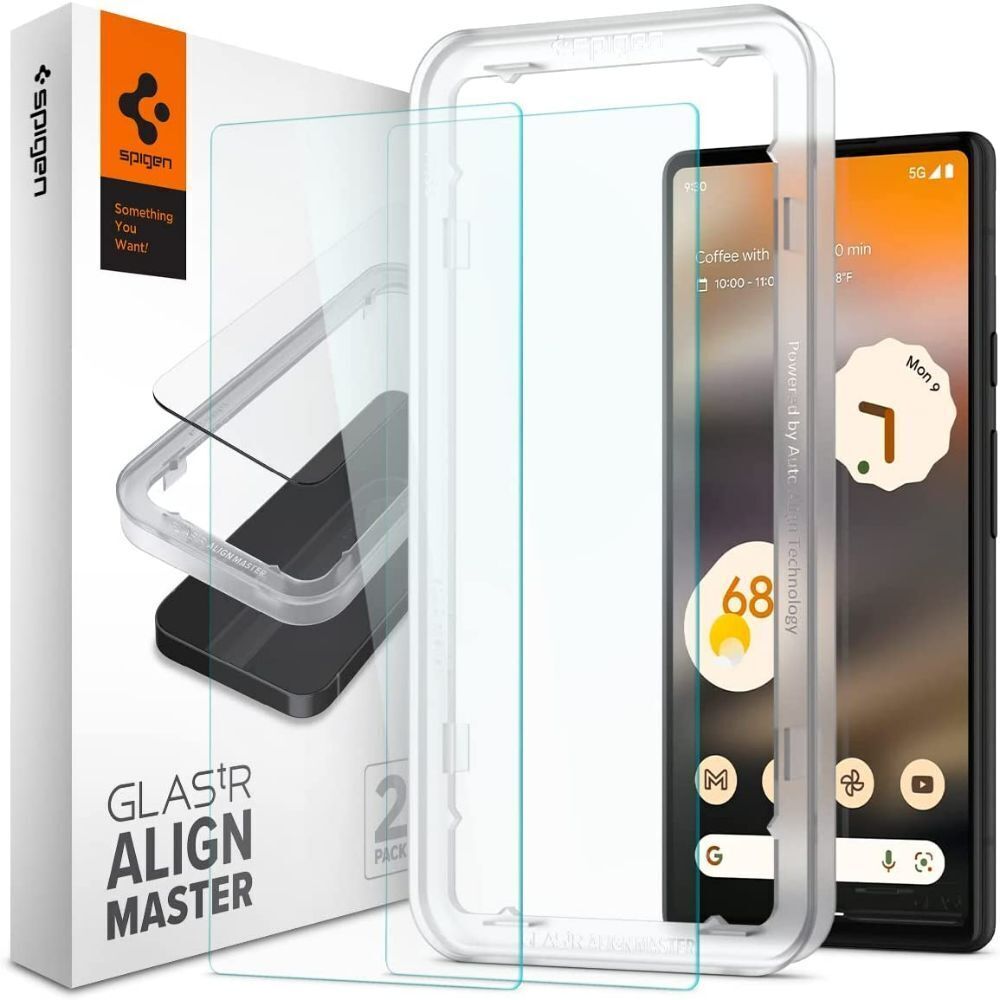 Google Pixel 6a Glass Screen Protector AlignMaster GLAS.tR Slim 2PCS