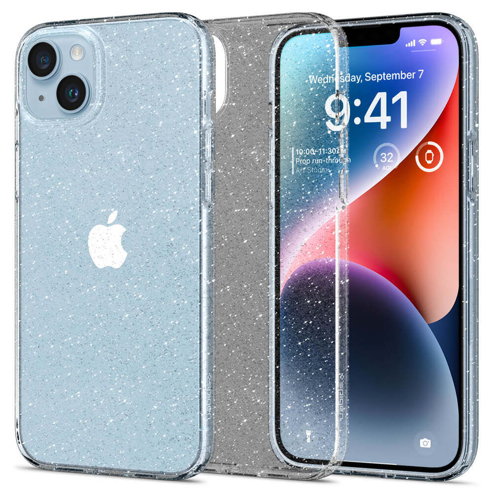 iPhone 14 Case Liquid Crystal Glitter