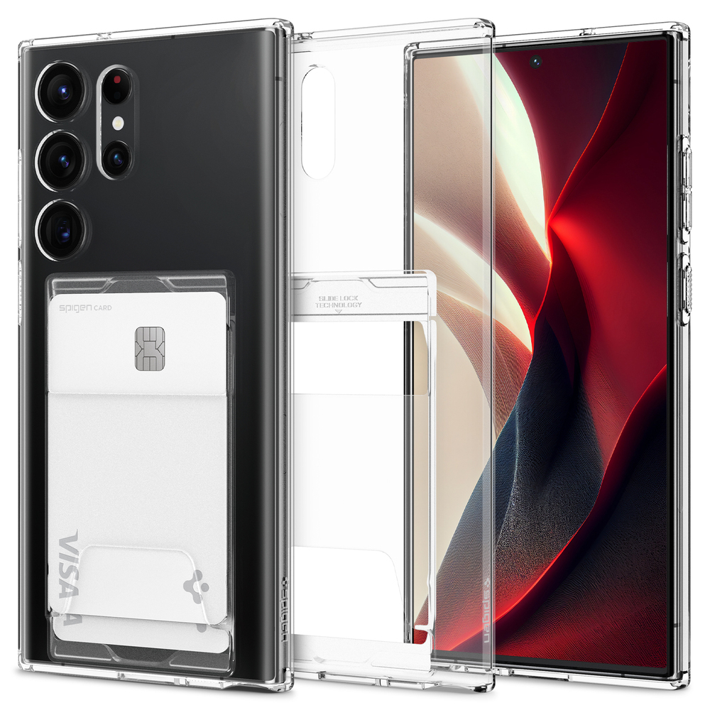 Galaxy S23 Ultra Case Crystal Slot Dual