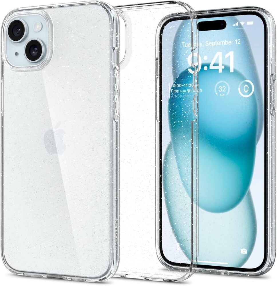iPhone 15 Case Liquid Crystal Glitter