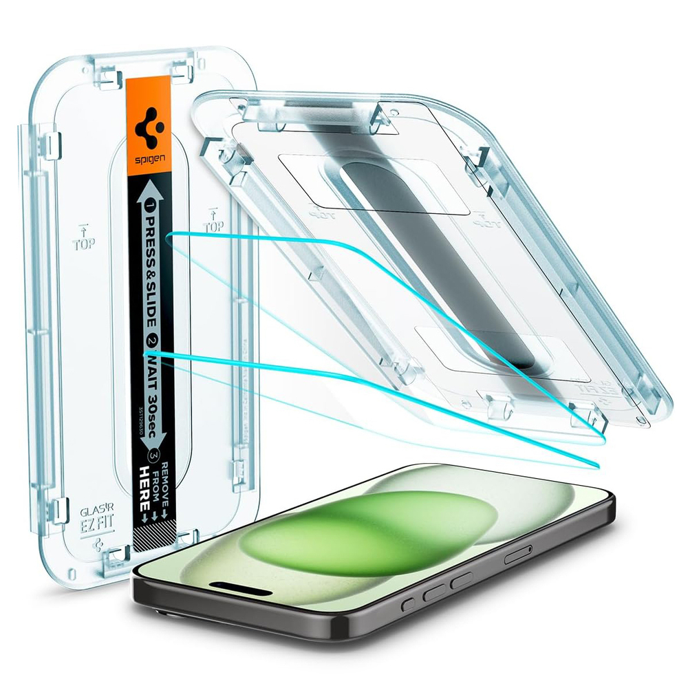 iPhone 15 Plus Glass Screen Protector EZ Fit GLAS.tR Slim 2PCS