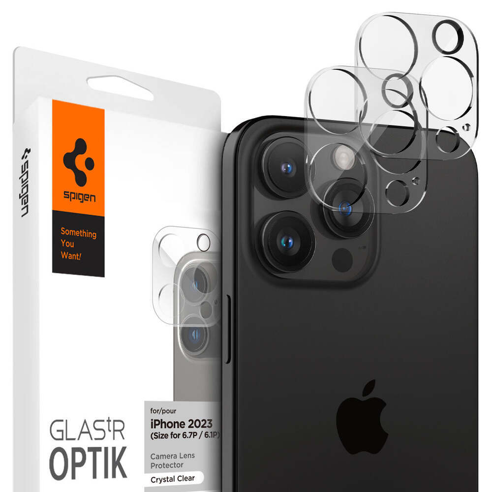 iPhone 15 Pro / 15 Pro Max / 14 Pro / 14 Pro Max Camera Lens Protector Optik GLAS.tR Slim 2PCS