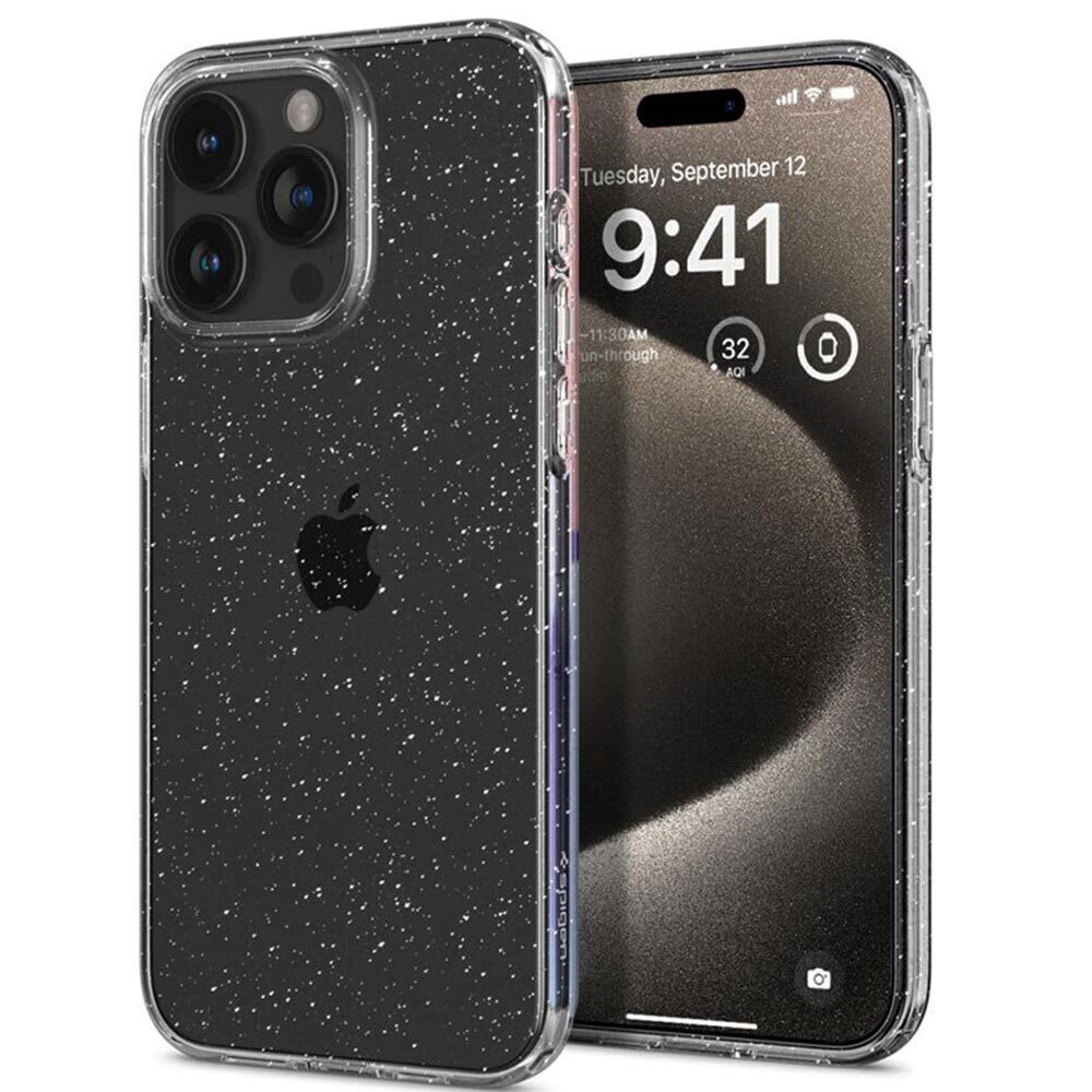 iPhone 15 Pro Max Case Liquid Crystal Glitter