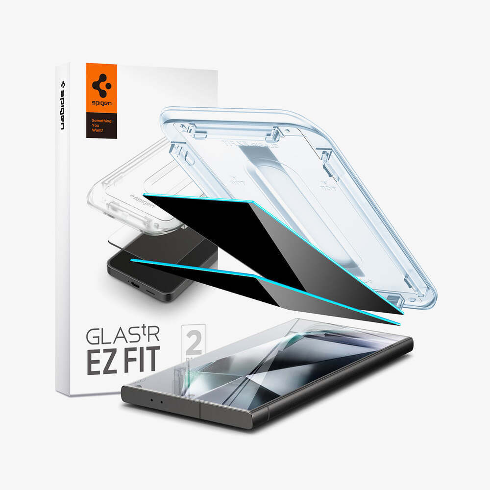 Galaxy S24 Ultra Glass Screen Protector EZ Fit GLAS.tR Privacy 2PCS
