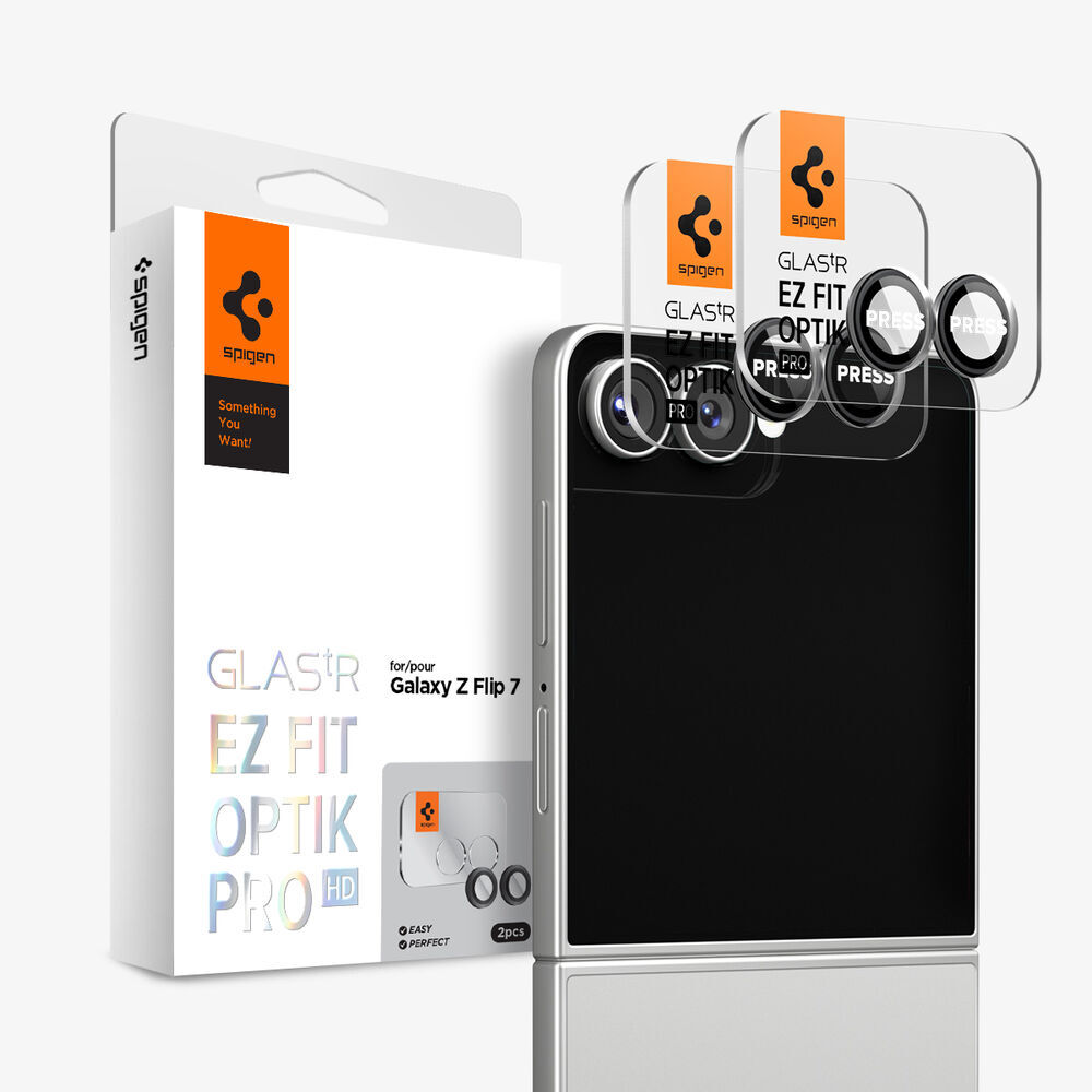 Galaxy Z Flip 7 Camera Lens Protector GLAS.tR EZ Fit Optik Pro HD 2PCS