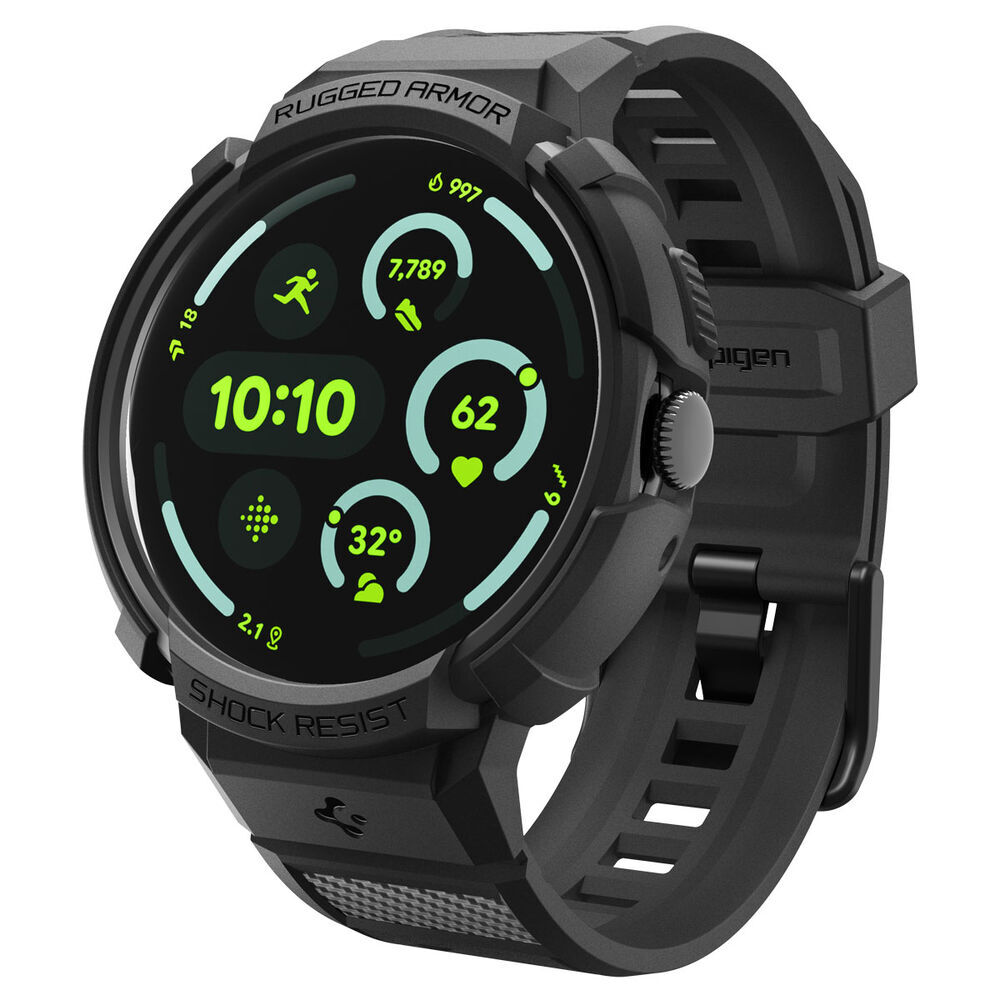 SPIGEN Rugged Armor Pro with Stand for Pixel Watch 4 45mm Band Case