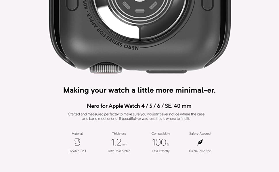 Caseology nero apple 2025 watch