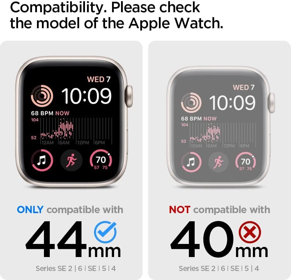 SPIGEN Thin Fit Case for Apple Watch Series SE2 6 SE 5 4 44mm
