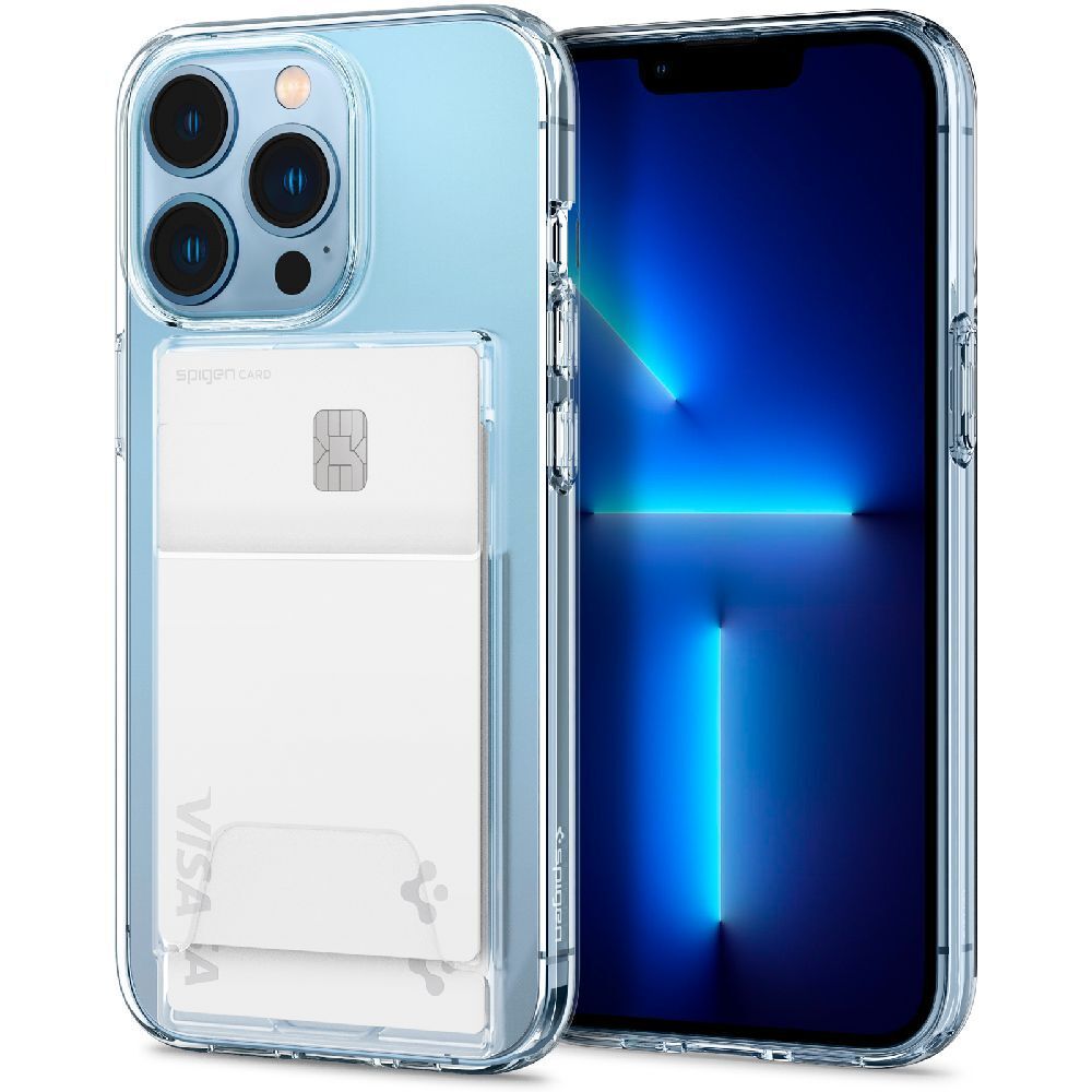 HOOMIL Transparant Hoesje IPhone 13 Pro – Anti-vergeling, Schokbestendig, Groene Bumper