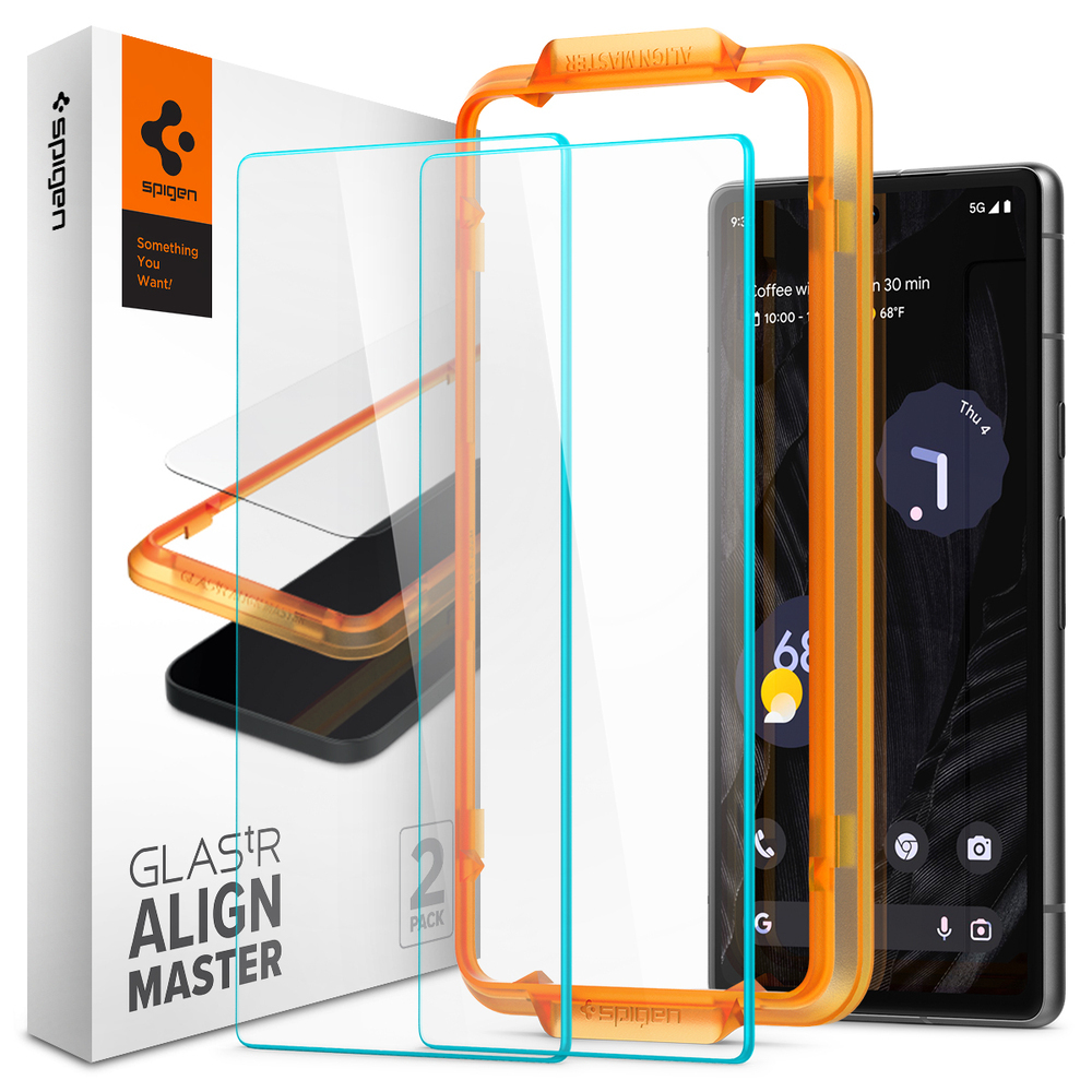 Spigen Glastr Slim Tempered Glass Screen Protector For IPhone 7 Plus - 2 Pack