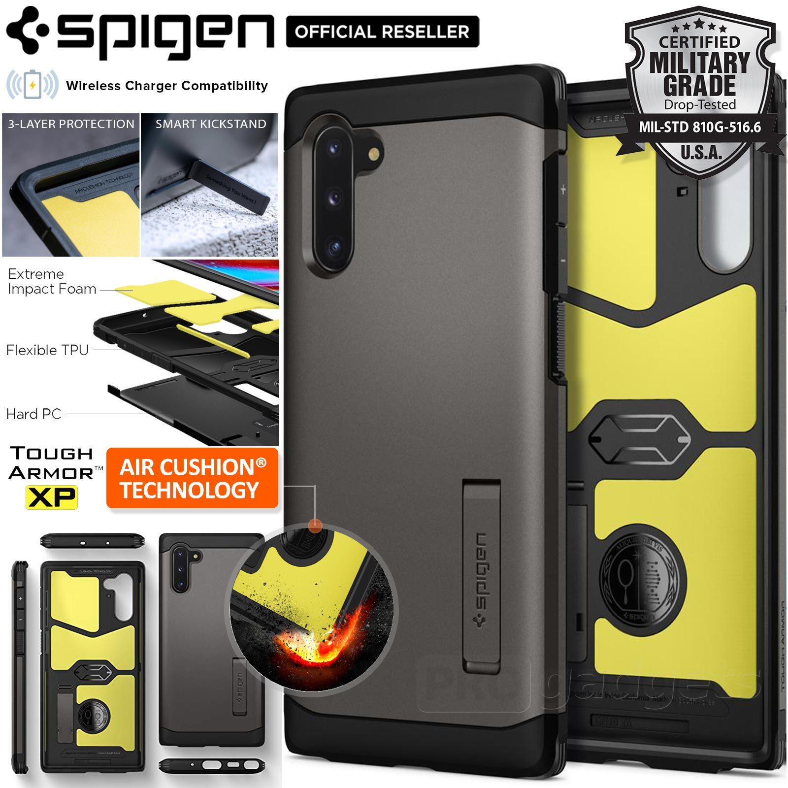 Spigen Rugged Armor Spigen Case Note 10 Plus Ốp Lưng Spigen Rugged