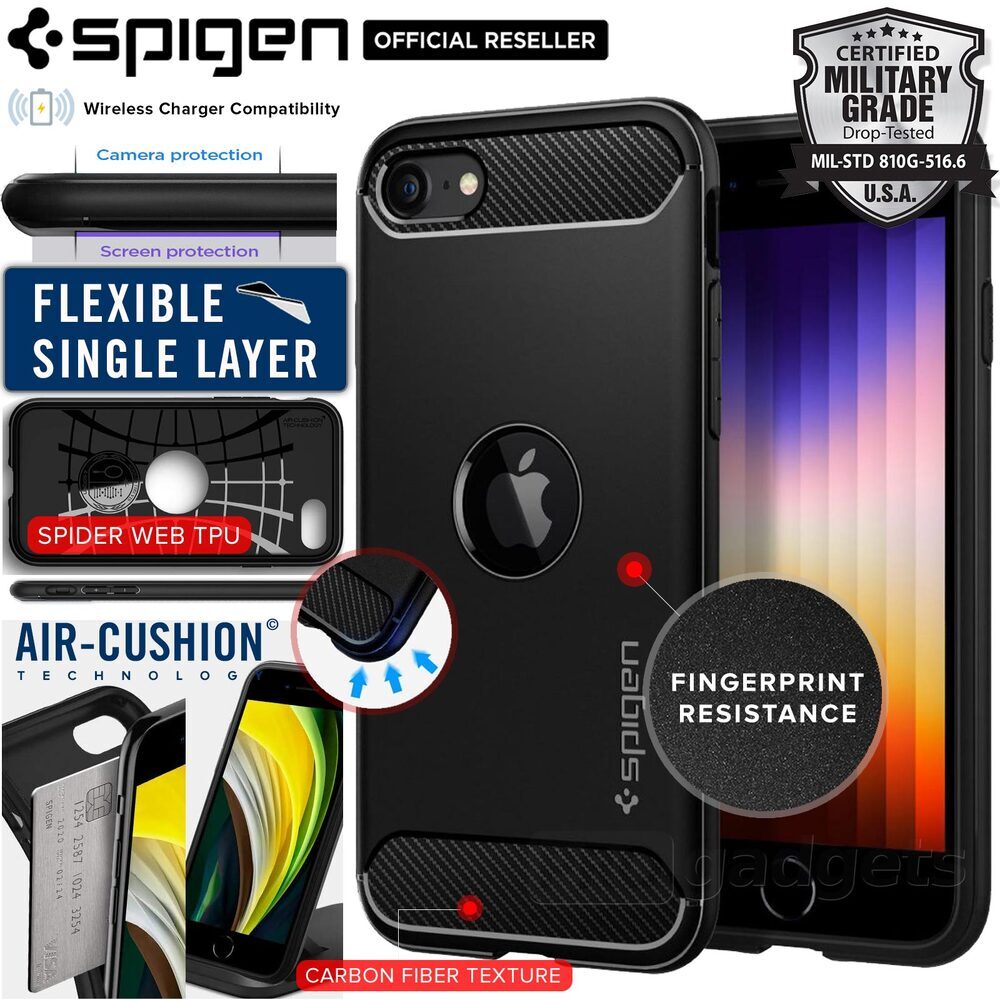 SPIGEN Rugged Armor Case for iPhone SE 2022 / SE 2020