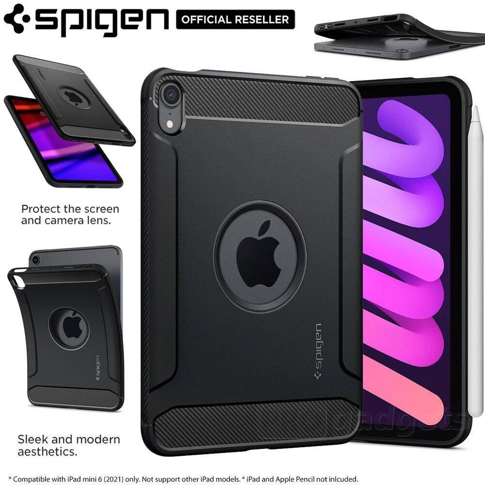 SPIGEN Rugged Armor for iPad mini A17 Pro (2024) mini 6th Gen (2021) Case