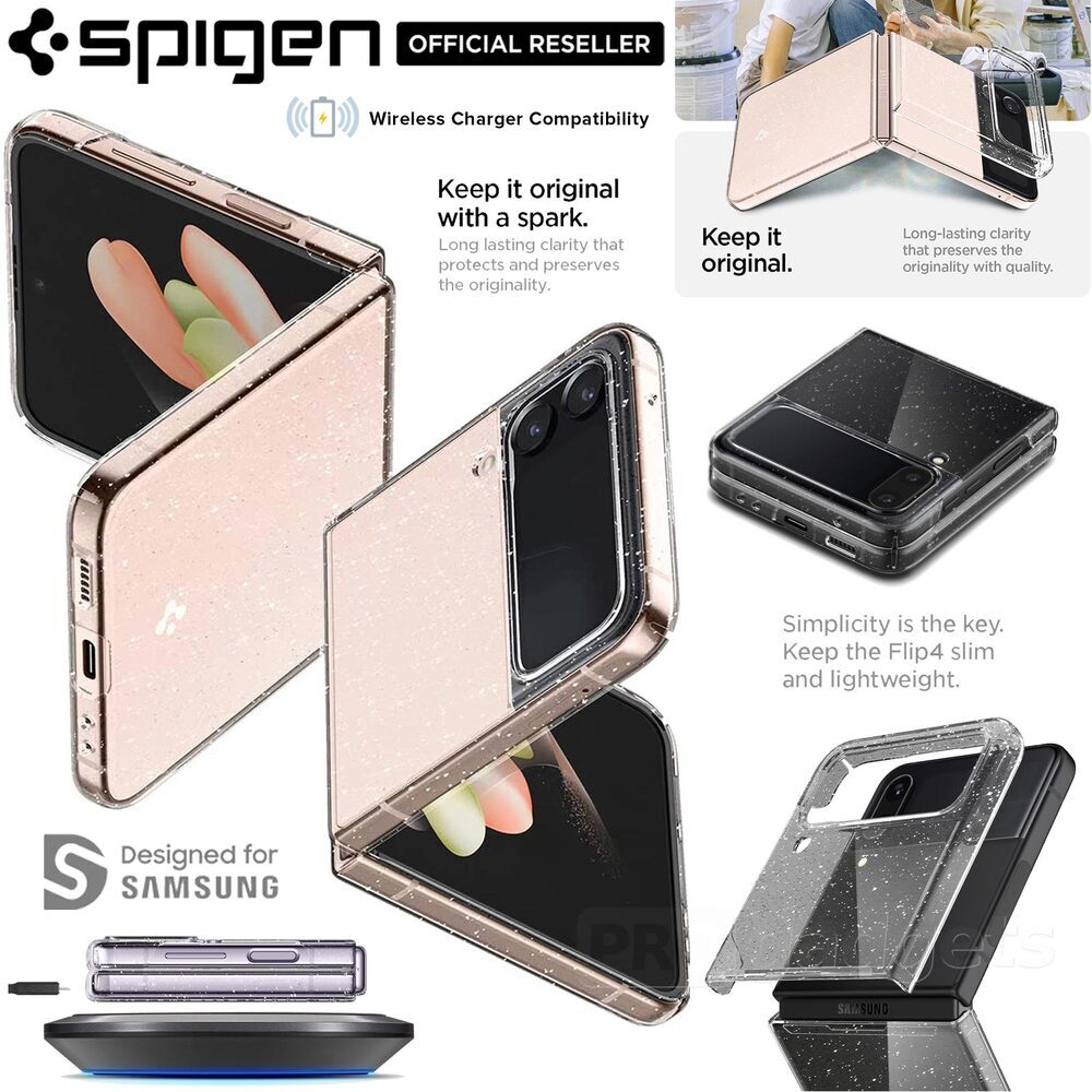 SPIGEN Air Skin Glitter Crystal Case for Samsung Galaxy Z Flip 4