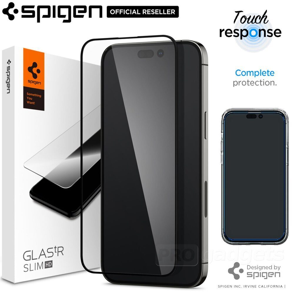 SPIGEN GLAS.tR Slim Full Cover HD Screen Protector for iPhone 14 Pro (6