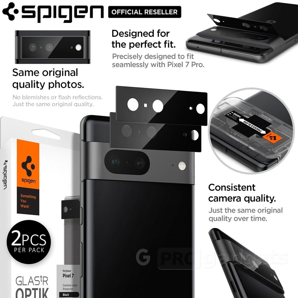 SPIGEN Glas.tR Optik Lens 2PCS Camera Protector for Google Pixel 7