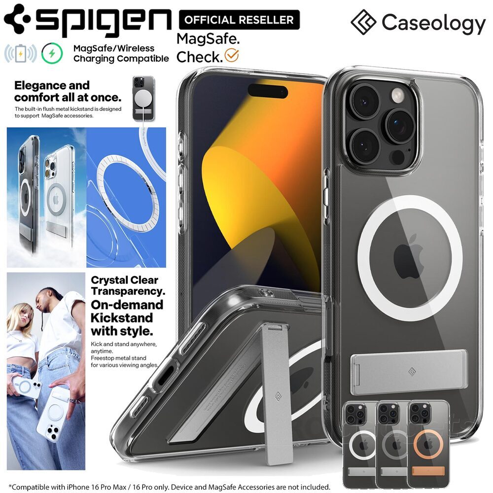 Caseology iPhone 16 Pro Max Kılıf Dual Grip Mag MagSafe Özellikli Braided