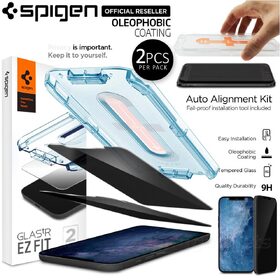 iPhone 12 mini (5.4-inch) Glass Screen Protector EZ Fit GLAS.tR Privacy 2PCS