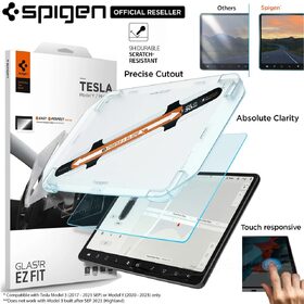 Tesla Model 3 Glass Screen Protector EZ Fit GLAS.tR Anti-Glare