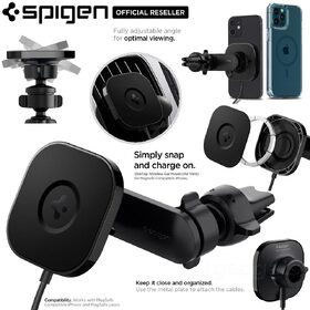 MagSafe OneTap Pro ITS12W Wireless Magnetic Car Charger Air Vent (MagFit)