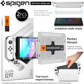 Nintendo Switch OLED Glass Screen Protector EZ Fit GLAS.tR Slim 2PCS
