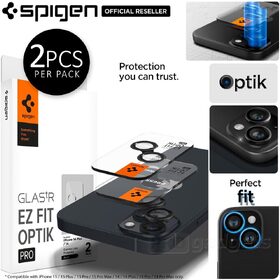 iPhone 15 / 15 Plus / 14 / 14 Plus Camera Lens Protector EZ Fit GLAS.tR Optik Pro 2PCS