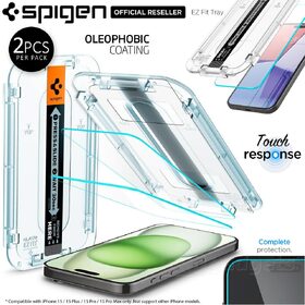 iPhone 15 Plus Glass Screen Protector EZ Fit GLAS.tR Slim 2PCS