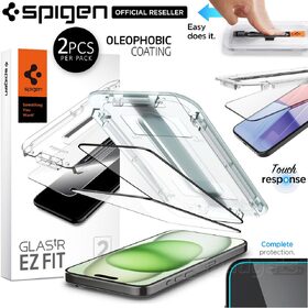 iPhone 15 Plus Glass Screen Protector EZ Fit GLAS.tR Full Cover 2PCS
