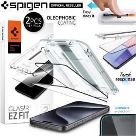 iPhone 15 Pro Glass Screen Protector EZ Fit GLAS.tR Full Cover 2PCS