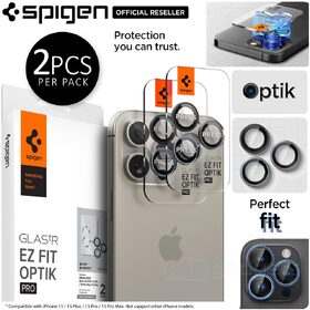 iPhone 15 Pro / 15 Pro Max / 14 Pro / 14 Pro Max Camera Lens Protector EZ Fit GLAS.tR Optik Pro Zero One 2PCS