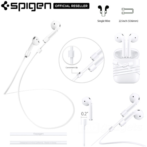 sencillo ajuste Desgastar AirPods 2/1 Cable Connector, Genuine Spigen AIRPODS 2 1 STRAP Wire for iPhone 7/ 7 Plus-000EM20861 sencillo ajuste Desgastar AirPods 2/1 Cable Connector, Genuine Spigen AIRPODS 2 1 STRAP Wire for iPhone 7/ 7 Plus-000EM20861